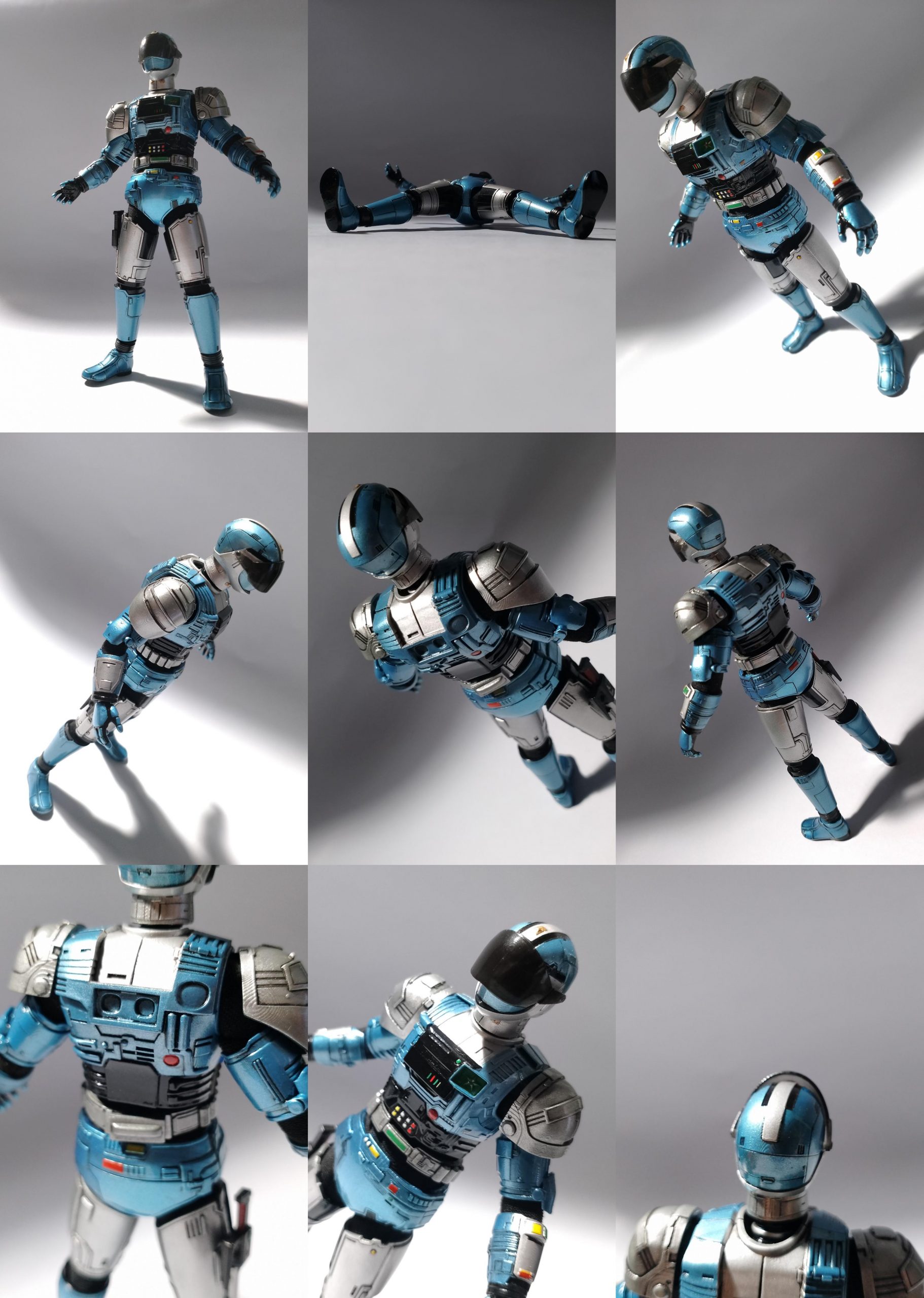 Blue Robo Police Custom Figure