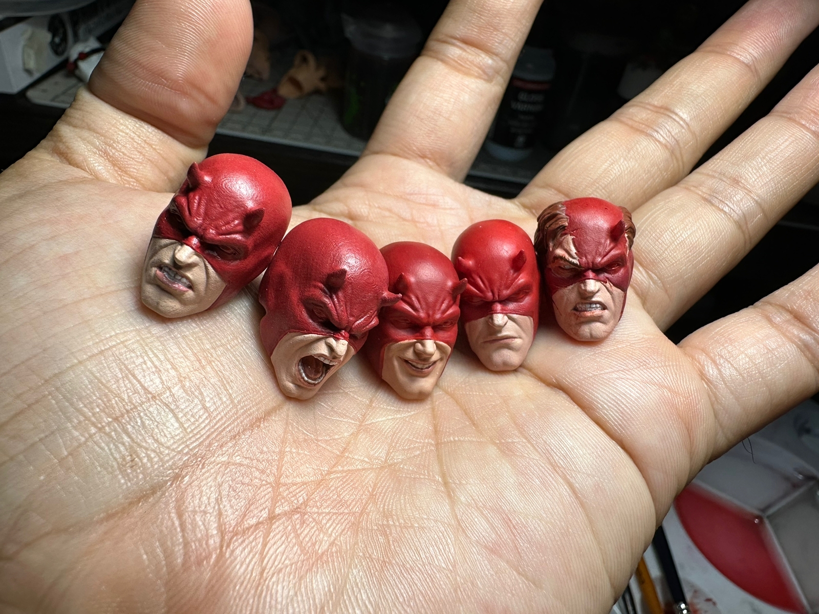 Custom Head Sculpt Daredevil All in one
