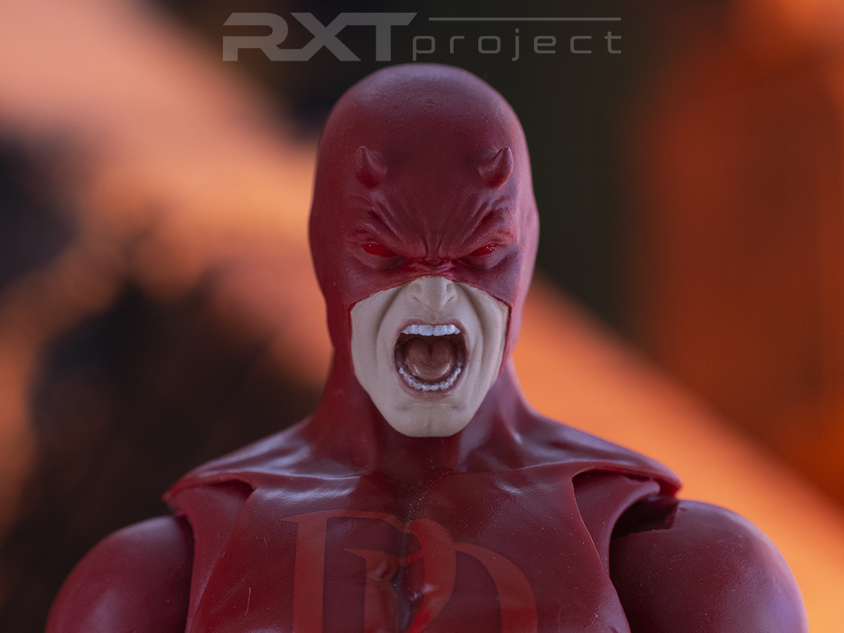 Custom Head Sculpt Screaming Daredevil New