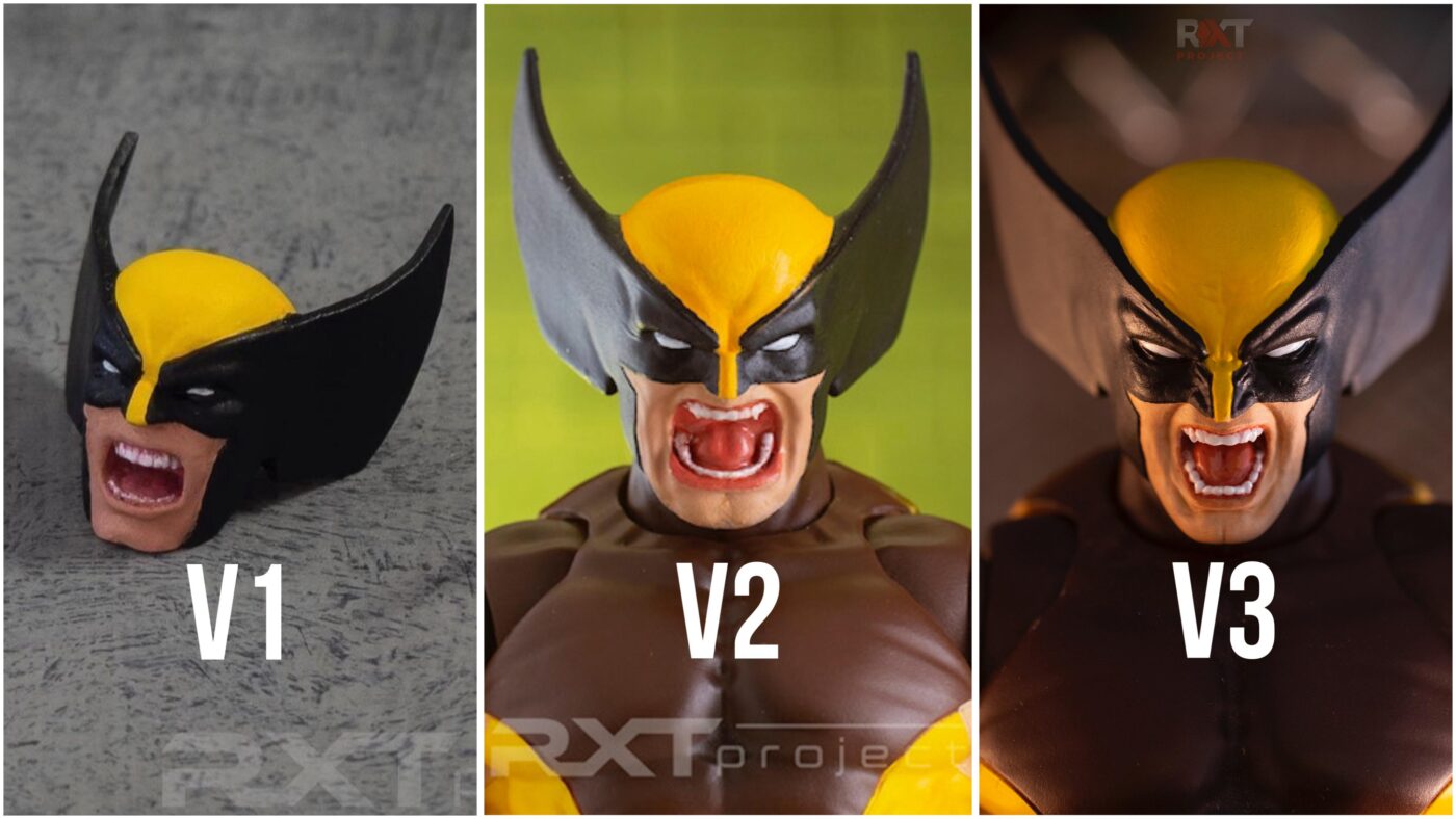 Custom Head Sculpt Wolverine Throughout The Years