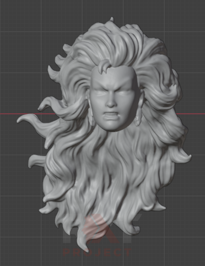 3D Scan HS Mafex Storm Angry