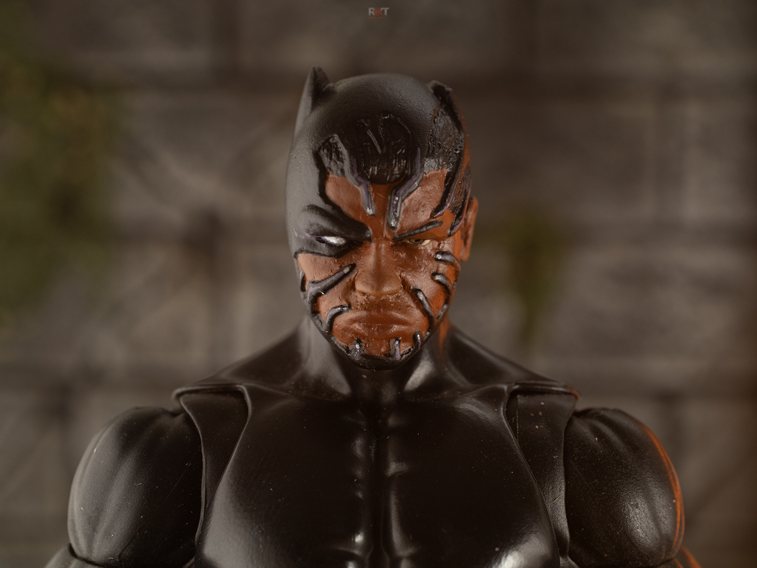 Custom Head Sculpt Black Panther Unmasked