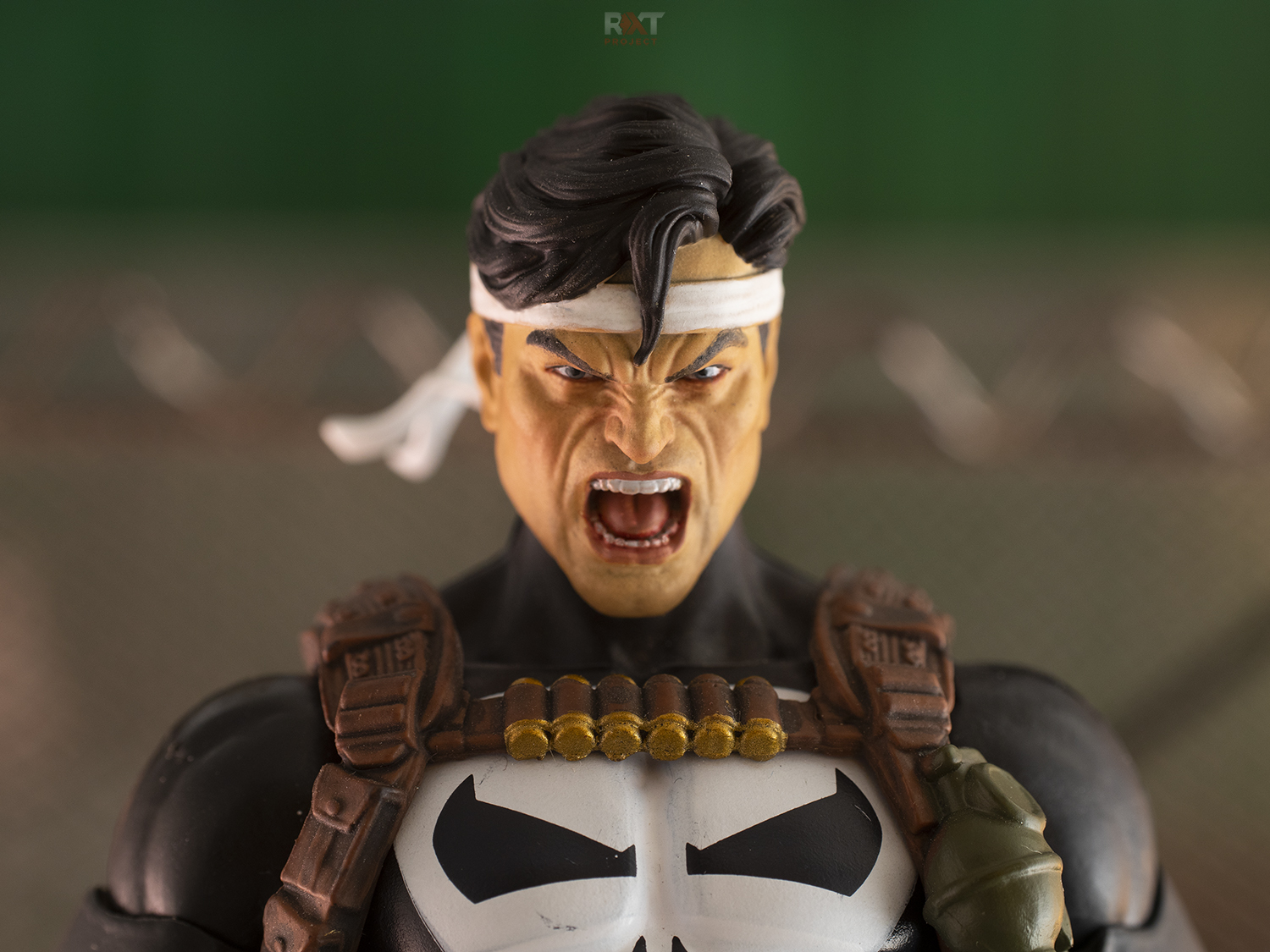Custom Head Sculpt Classic Punisher with Headband - Image 2
