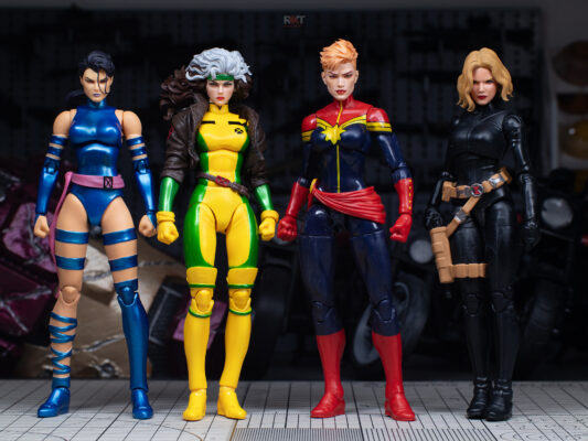 Psylocke Rogue Captain Marvel and Yelena Custom Head Sculpt